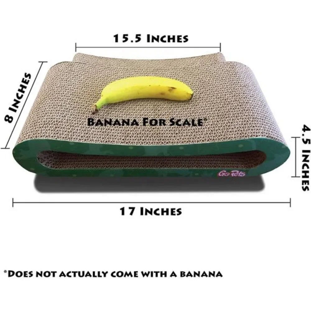 Premium Cat Scratcher, Infinity Lounge Corrugated Cardboard is Reversible